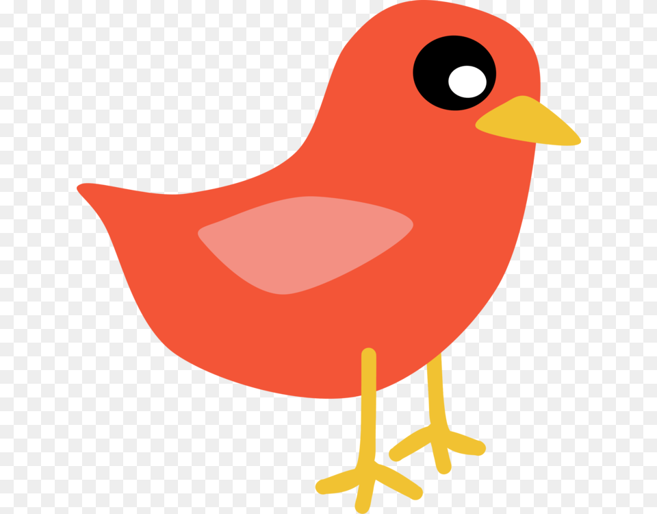 Artworkwingbird Clipart Red Bird, Animal, Beak, Fish, Sea Life Png Image