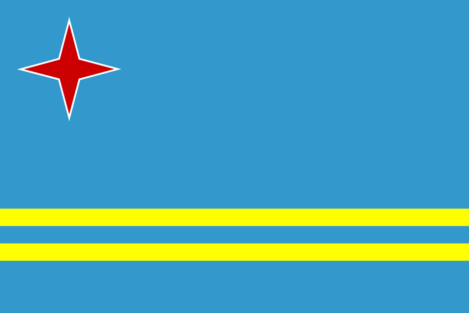 Aruba Flag Clipart, Star Symbol, Symbol Free Png Download