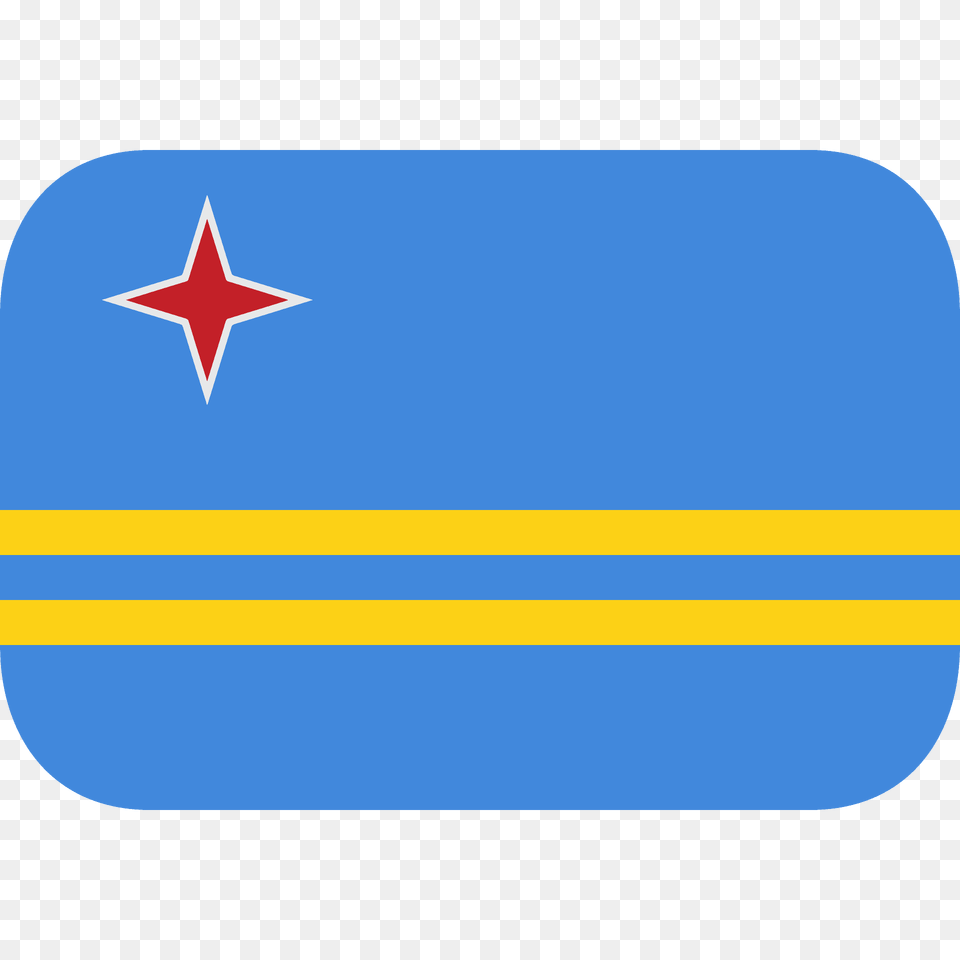 Aruba Flag Emoji Clipart, Symbol, Star Symbol Free Png