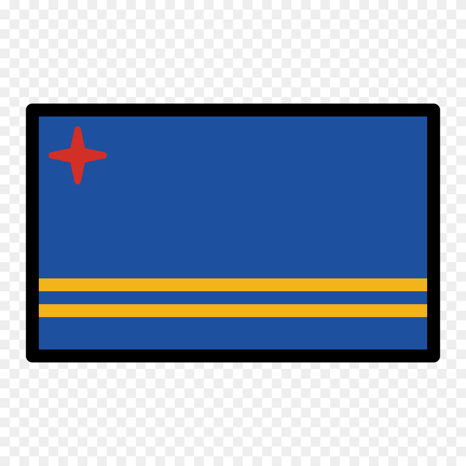 Aruba Flag Emoji Clipart, Electronics, Screen, Computer Hardware, Hardware Free Png Download