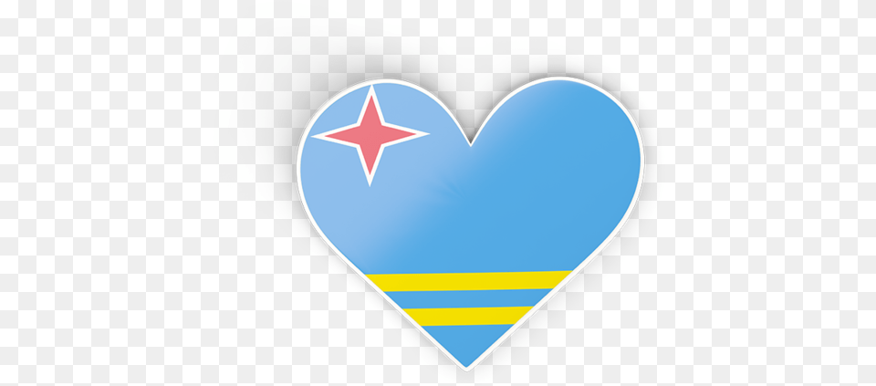 Aruba Flag Transparent Images Aruba Heart Flag Png Image