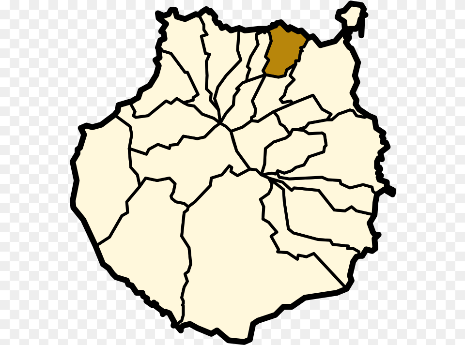 Arucas Las Palmas Gran Canaria Map Transparent, Leaf, Plant, Chart, Plot Free Png Download