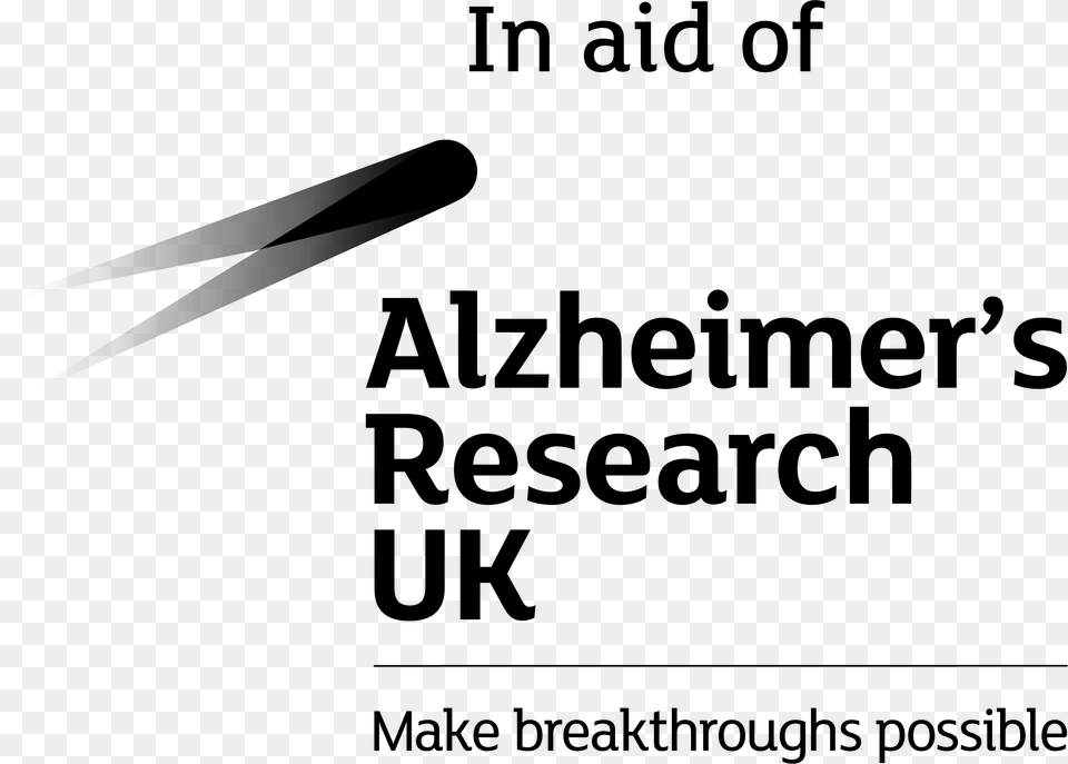Aruk Campaign Logo Black And White Alzheimer39s Research Uk Logo, Text, Blade, Dagger, Knife Free Png Download