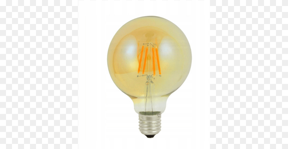 Arwka Led E27 4w G95 Filament Retro Edison Amber Incandescent Light Bulb, Lightbulb Png
