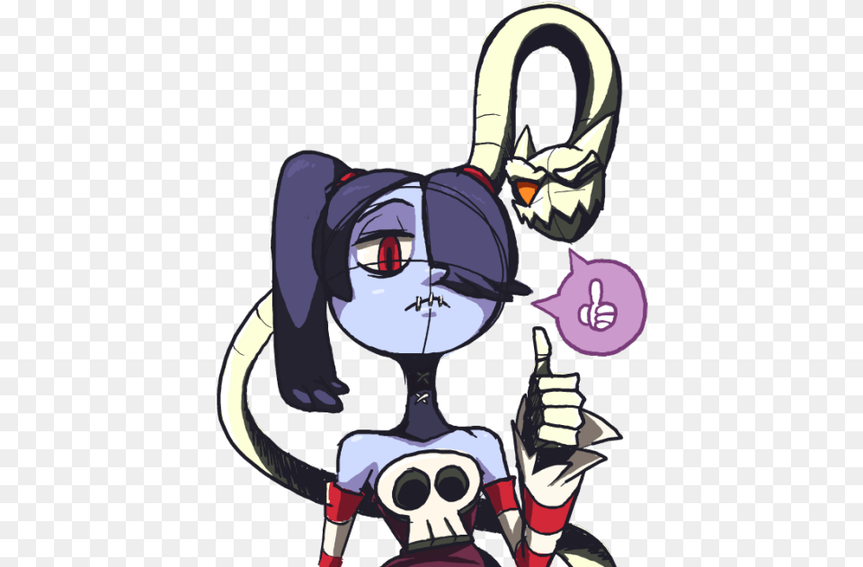 As A Followup To My Twitter Post Working For Lab Skullgirls, Book, Comics, Publication, Baby Free Png Download