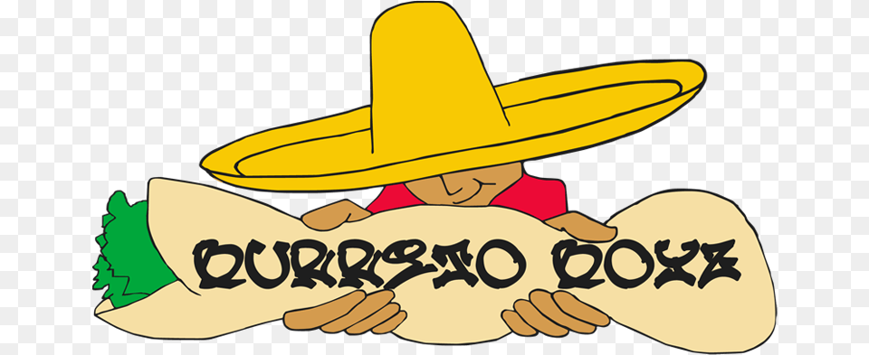 As An Avid Watcher Of The Food Network I Love Looking Burrito Boyz Logo, Clothing, Hat, Sombrero, Animal Png