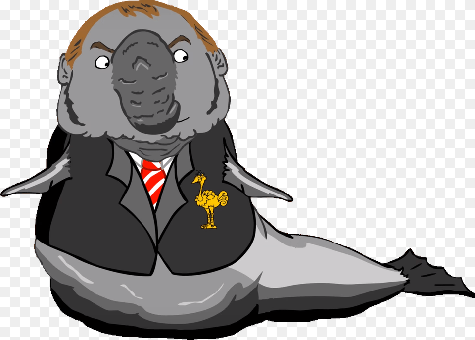 As An Elephant Seal Brendan Rodgers Elephant Seal, Adult, Person, Man, Male Free Transparent Png