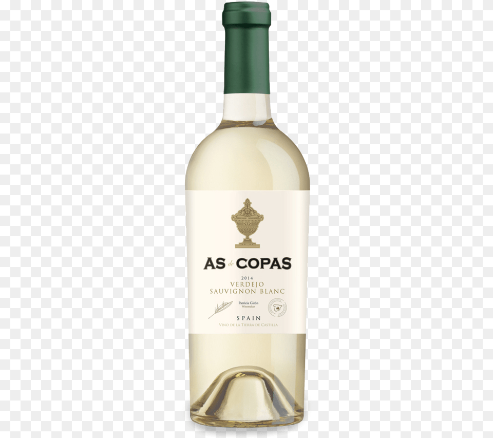 As De Copas Bottle White Wine, Alcohol, Beverage, Liquor, Milk Free Png