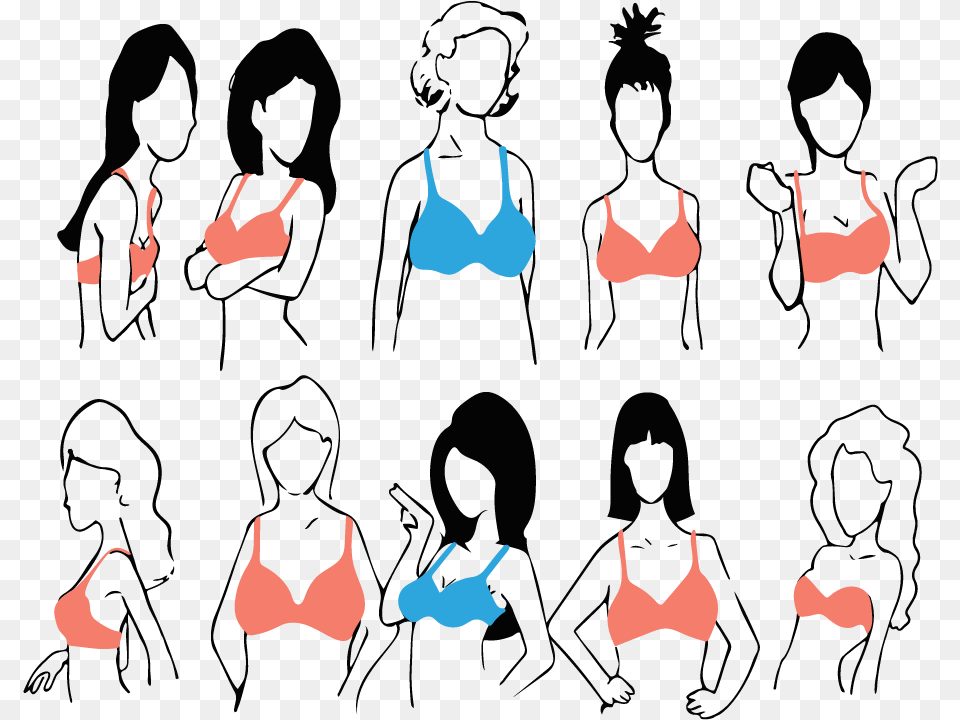 As For Me And My Breasts I39m Guilty As Charged Cartoon, Clothing, Swimwear, Bikini, Bra Free Png Download