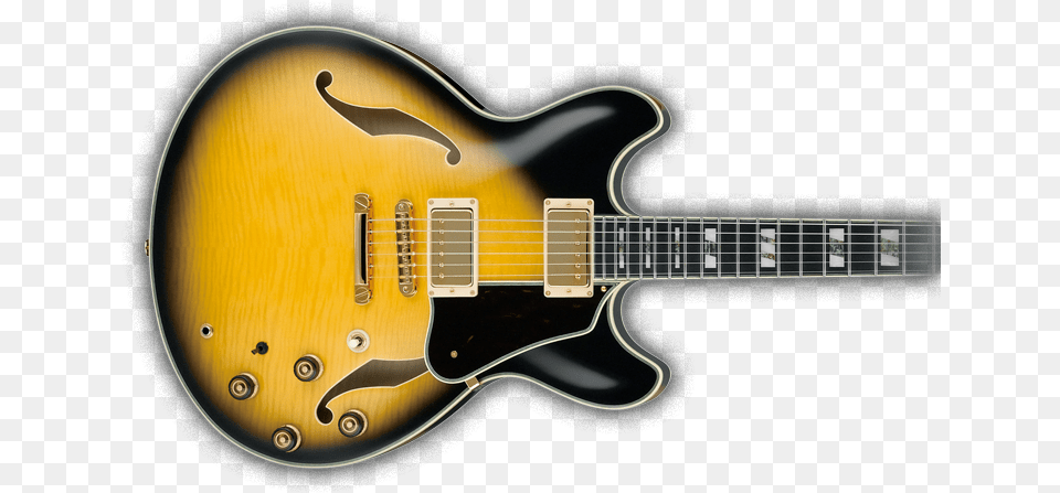 As Ibanez Custom Hollow Body Guitar, Musical Instrument, Electric Guitar, Bass Guitar Png Image