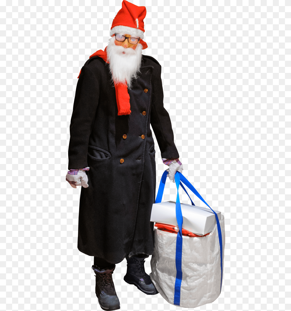 As Improvised Jultomten Aka Santa Claus Image Costume Hat, Clothing, Coat, Accessories, Bag Free Transparent Png