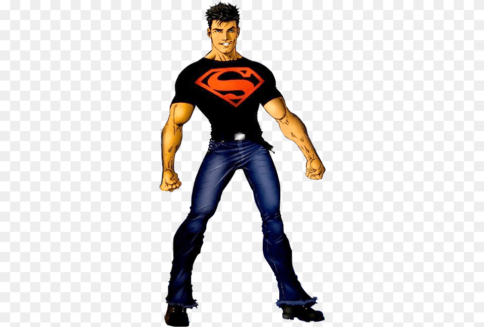 As The Boy Of Steel Conner Inherited Most Of Clark39s Superboy Costume, Clothing, Pants, Adult, Male Free Transparent Png