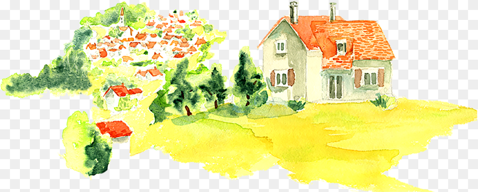 As The More Detailed The Information Becomes We Think Watercolor Paint, Architecture, Neighborhood, Housing, House Free Png