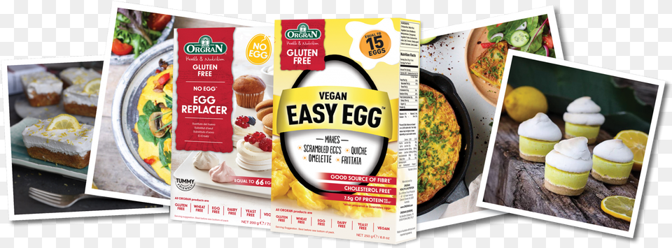 As The Most Recent Egg Replacer Under The Orgran Brand Orgran Vegan Easy Egg Gf, Advertisement, Food, Lunch, Meal Png