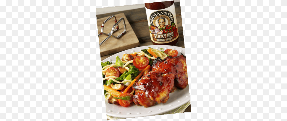 As Well As Being Eaten Hot With The Chicken The Noodles Sticky Chicken With Noodles, Food, Lunch, Meal Free Png