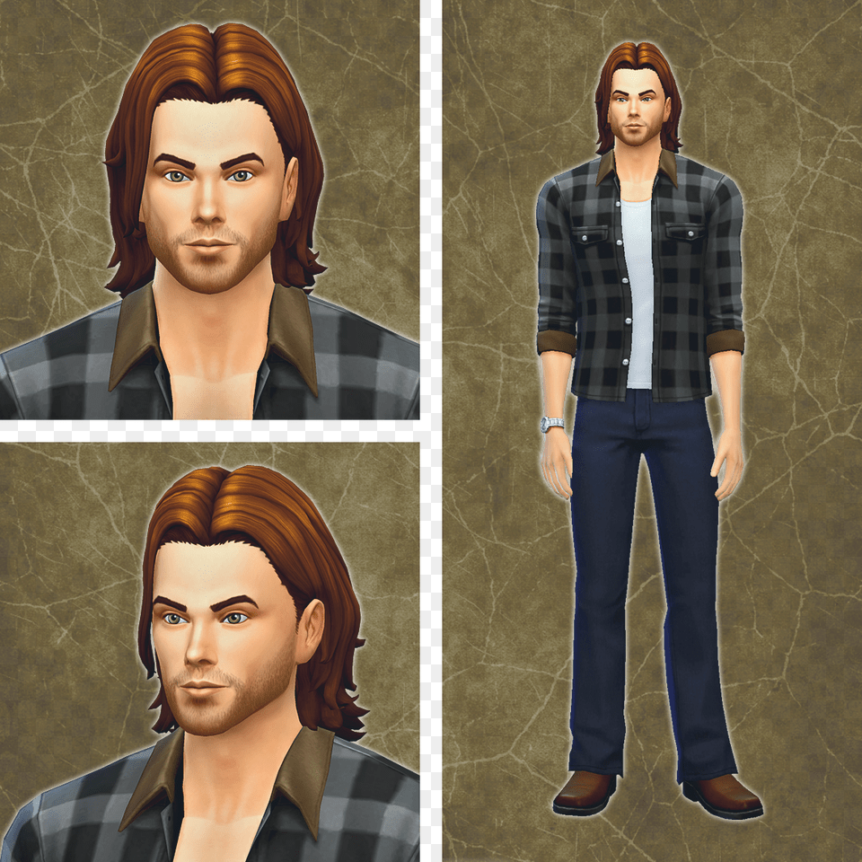 As You Can Hopefully See That39s Supposed To Be Jared Jared Padalecki The Sims, Adult, Person, Woman, Female Png Image