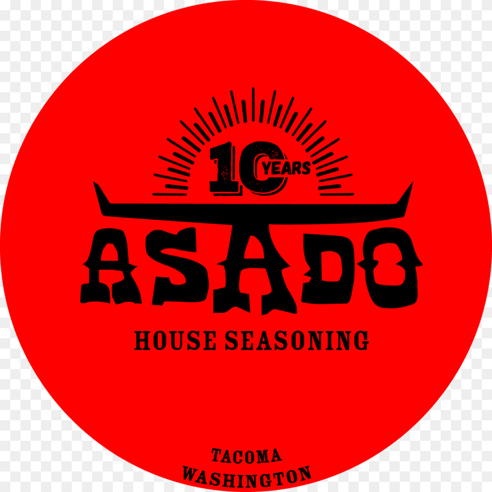 Asado House Spice 10 Year Circle, Logo, Badge, Symbol, Sticker Free Png