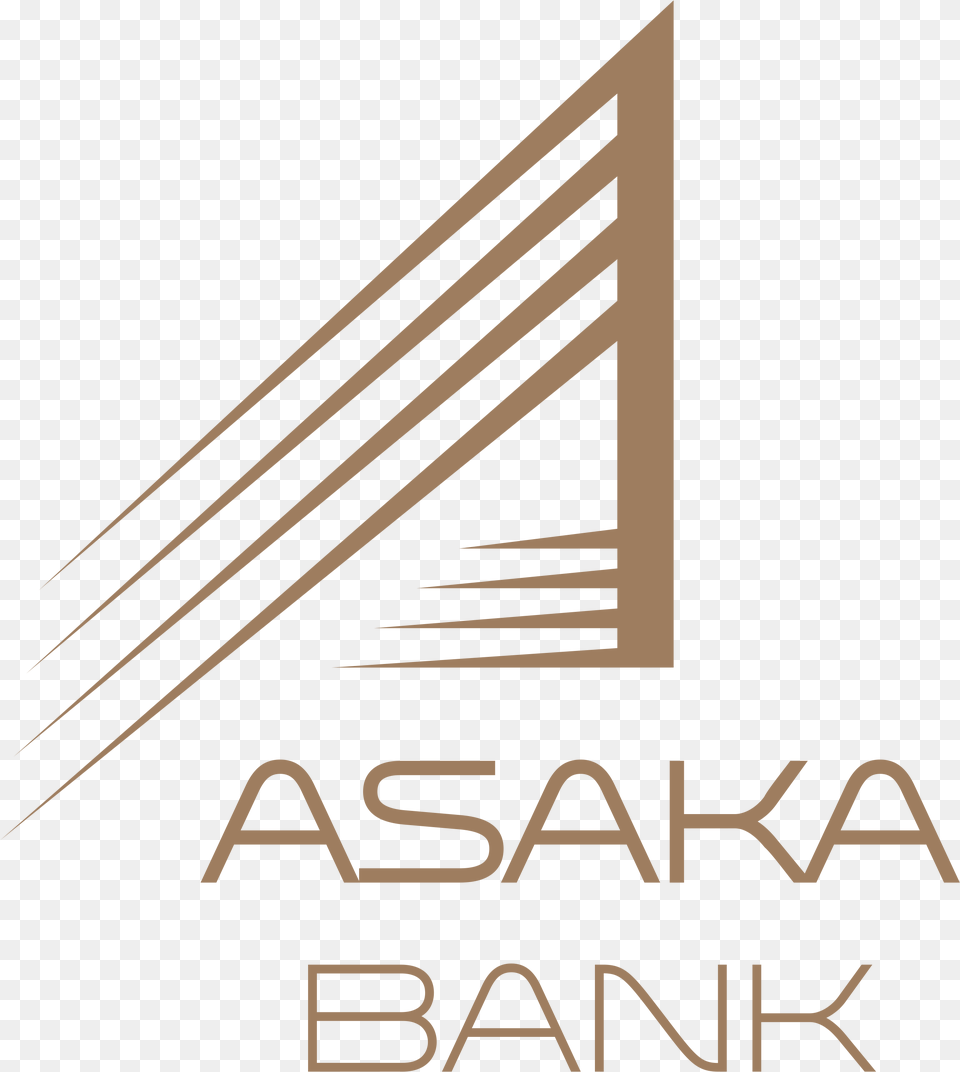 Asaka Bank Logo Tan, Triangle, Bow, Weapon, Text Free Transparent Png
