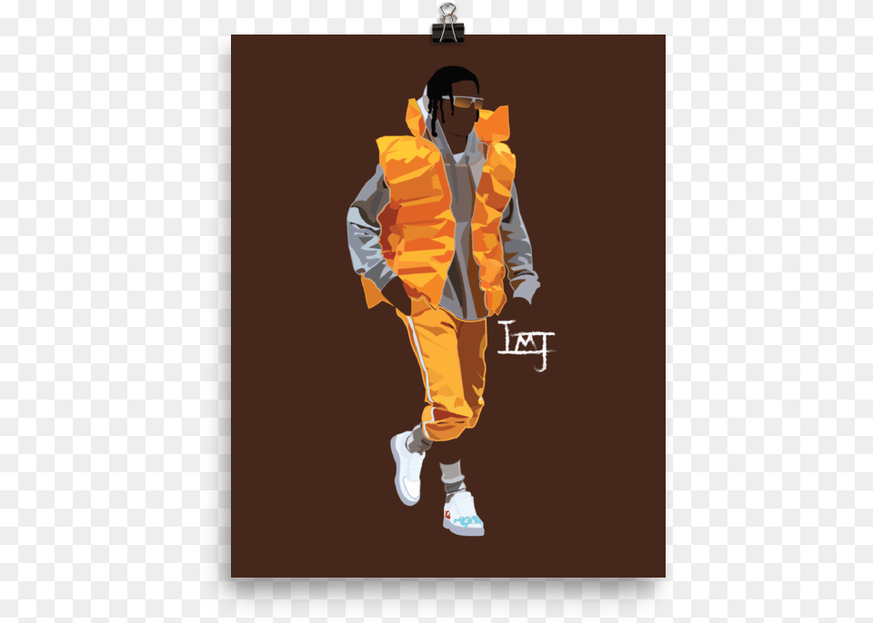 Asap Rocky 8x11 Print Workwear, Vest, Clothing, Coat, Person Png