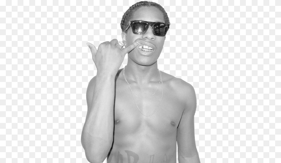 Asap Rocky Asap Life Tattoo, Accessories, Person, Sunglasses, Hand Png Image