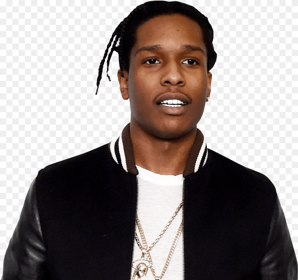 Asap Rocky Asap Rocky Transparent Background, Accessories, Person, Body Part, Neck Png