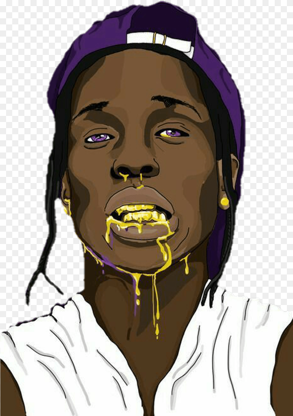Asap Rocky Cartoon Drawing Asap Rocky Cartoon, Adult, Person, Woman, Female Free Png Download