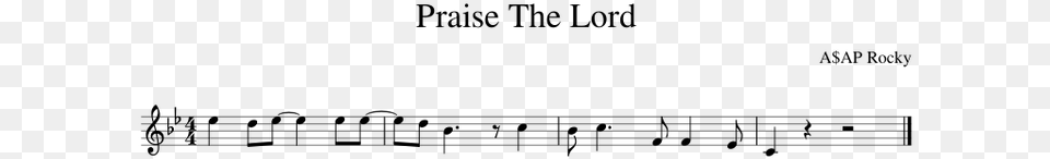 Asap Rocky Praise The Lord Flute Notes, Gray Png