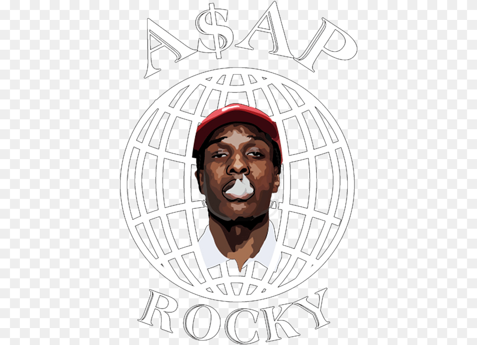 Asap Rocky Spiral Notebook Language, Logo, Hat, Baseball Cap, Cap Free Transparent Png