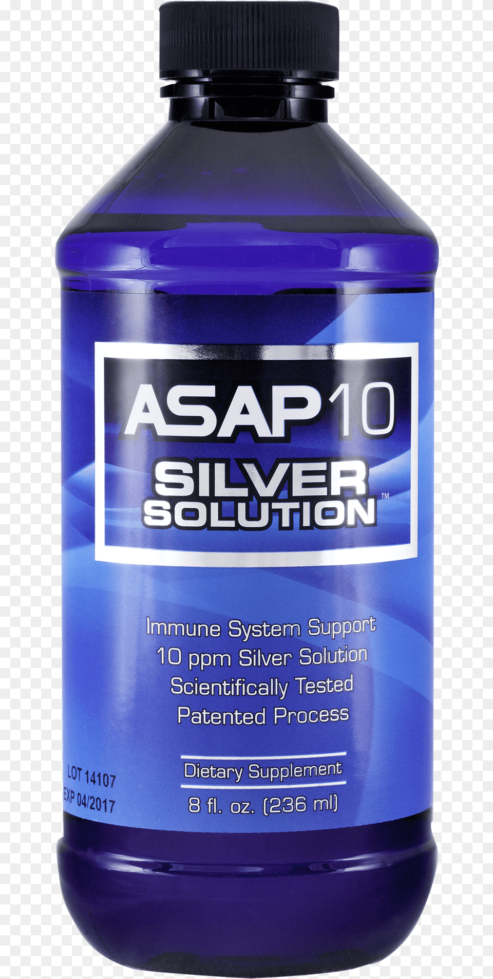 Asap Solution Colloidal Silver Distilled Water, Bottle, Shaker Free Transparent Png