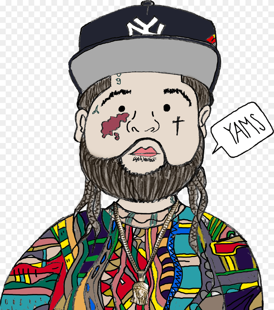 Asap Yams Projects Photos Videos Logos Illustrations And Peaked Cap, Art, Adult, Person, Female Png Image
