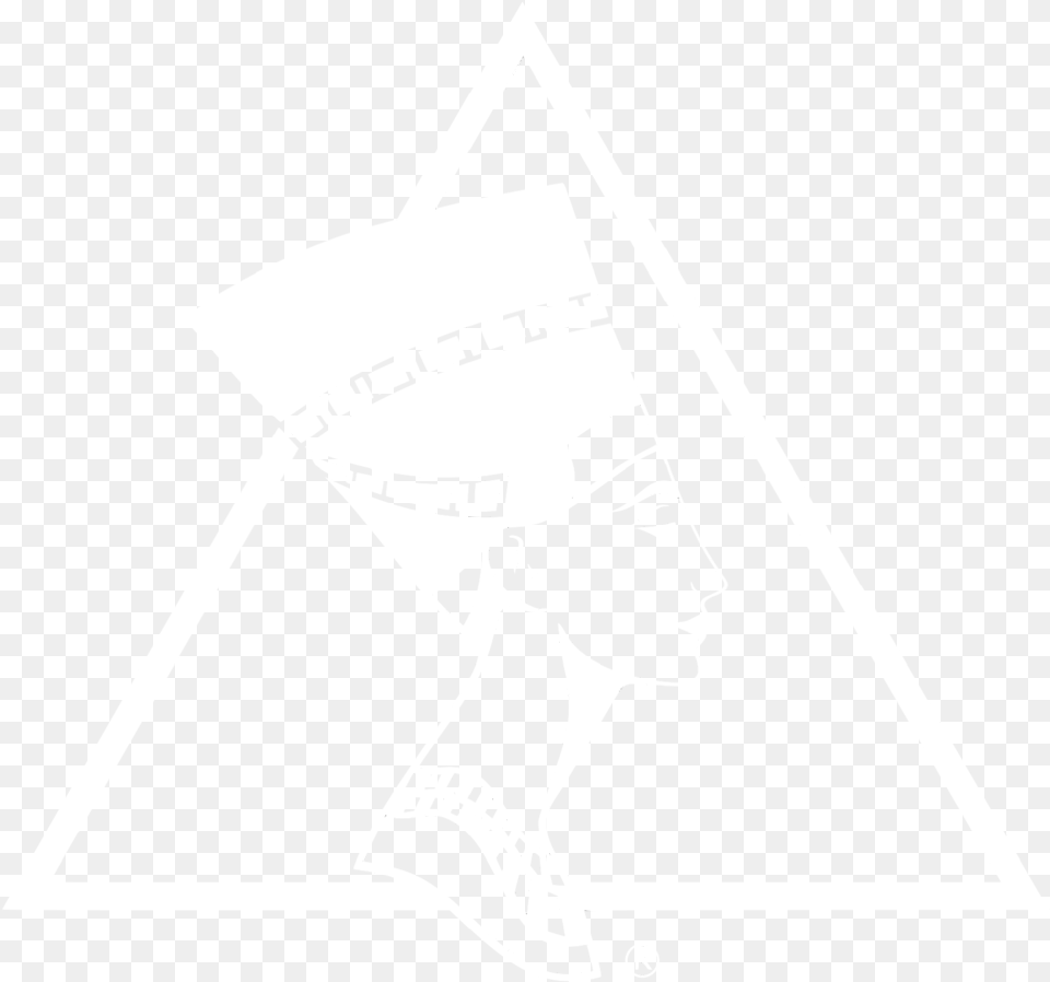 Asaps Logo Bw Beige, Triangle, Stencil, Clothing, Hat Free Png Download