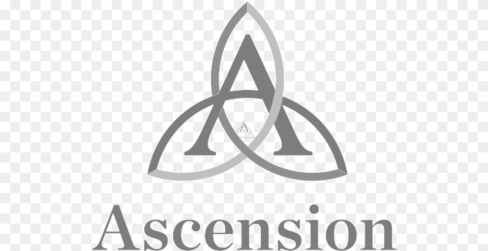 Ascension Logo Bw Ascension Healthcare, Triangle, Chandelier, Lamp, Symbol Free Png Download