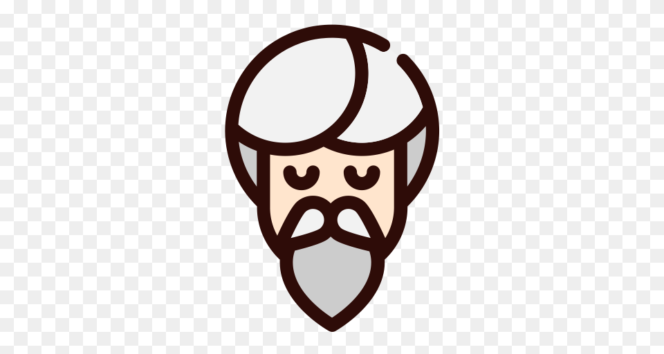 Ascetic Monk Multicolor Simple Icon With And Vector Format, Head, Person, Face, Ammunition Png Image