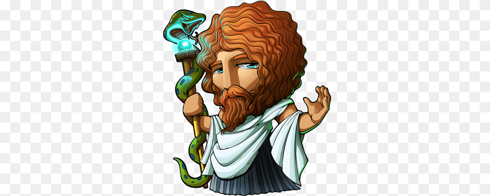 Asclepius Greek God Cartoon, Adult, Female, Person, Woman Png