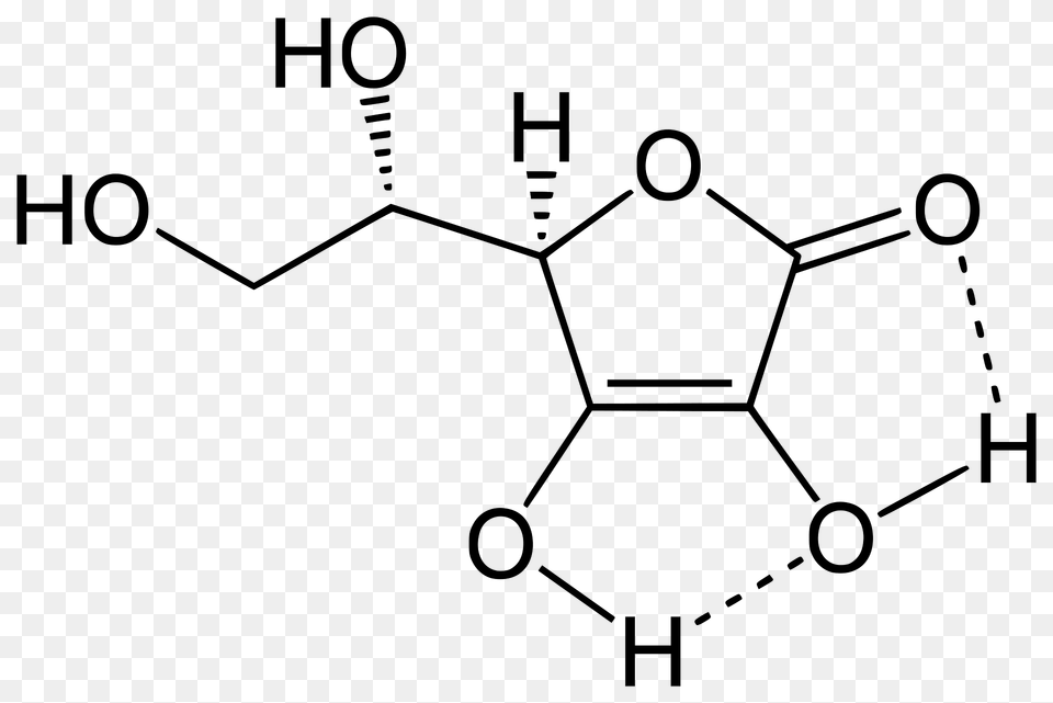 Ascorbic Acid H Bonding Clipart, Diagram Png Image