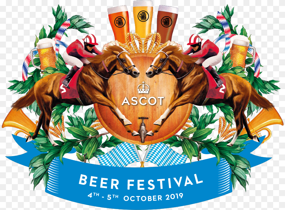 Ascot Beer Festival Logo Ascot Beer Festival 2019, Advertisement, Poster, Adult, Person Free Transparent Png