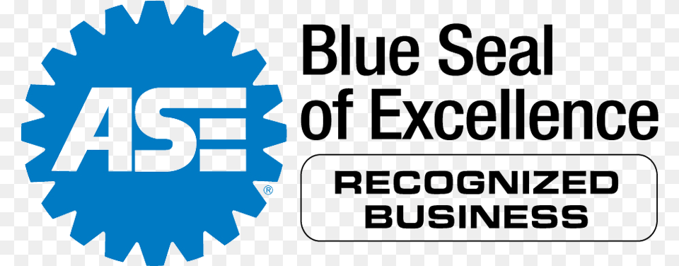 Ase Blue Seal Of Excellence Recognized Business Ase Certified, Logo, Electronics, Hardware Free Png
