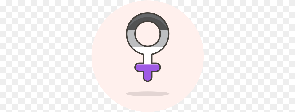 Asexual Female Sign Icon Of Lgbt Dot, Electronics, Hardware, Astronomy, Moon Free Png