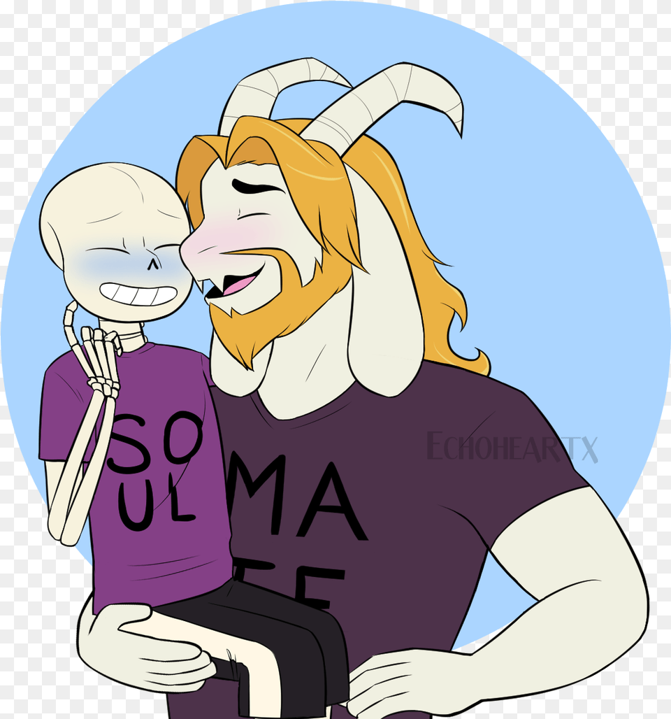 Asgore Transparent Undertale Sans And Asgore, Book, Comics, Publication, Photography Free Png