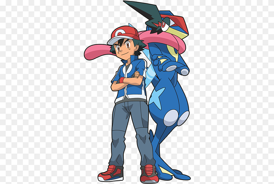 Ash And Greninja Pokemon Xyz By Alexalan Pokemon Ash And Greninja Drawing, Book, Comics, Publication, Baby Png Image