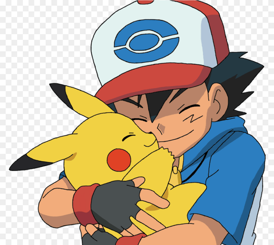 Ash And Pikachu 3 By Yodapee Cute Pikachu With Ash, Baby, Person, Face, Head Free Png Download