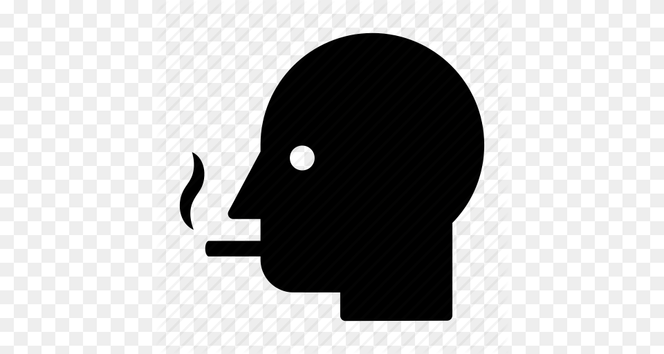 Ash Cigarette Head No Smoking Smoke Smoker Smoking Icon, Helmet, Silhouette, Crash Helmet Free Png Download