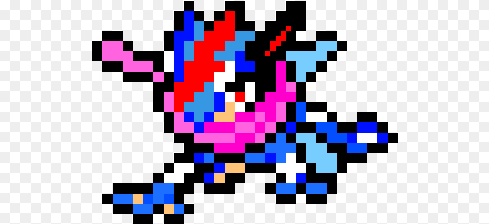 Ash Greninja Ash Greninja Pixel Art, Graphics, Purple, Pattern Free Png