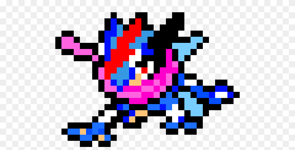 Ash Greninja Pixel Art Maker, Purple, Graphics, Pattern Free Png