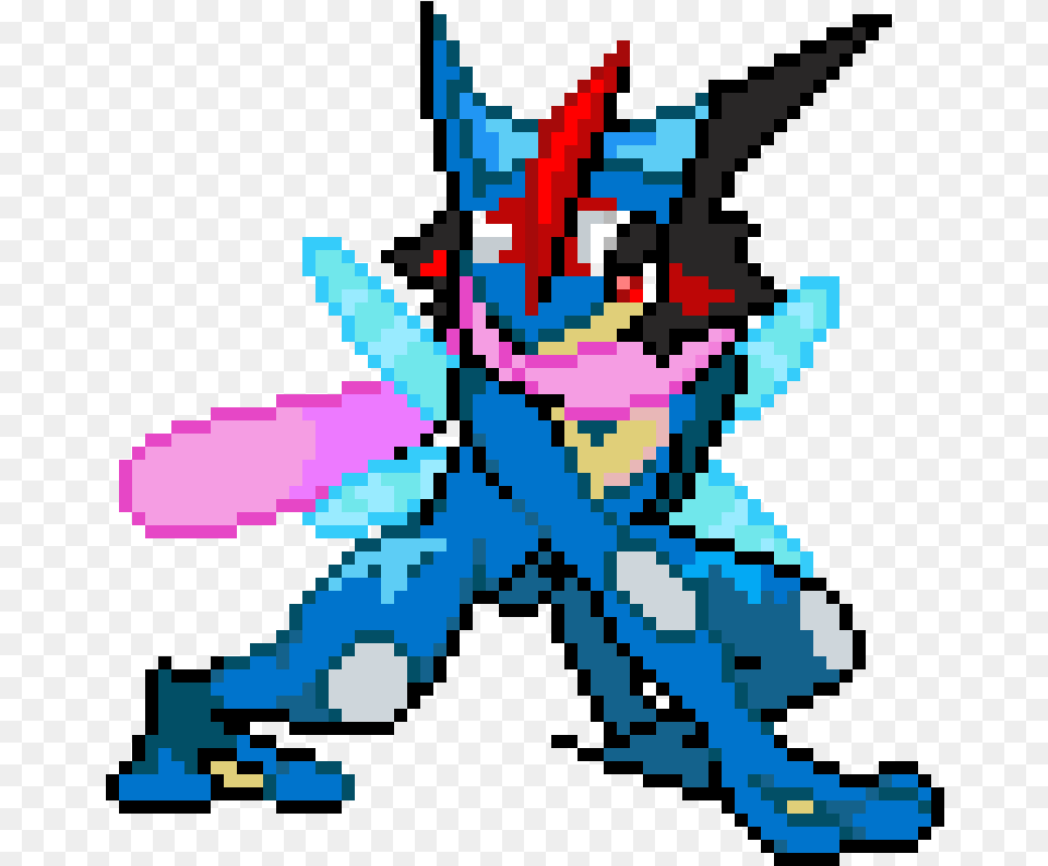 Ash Greninja Pokemon Ash Greninja Sprite, Clothing, Costume, Person, Book Free Png