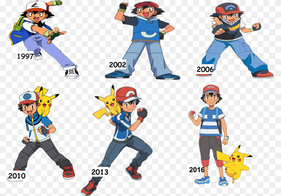 Ash Ketchum And Pokemon Game Ash In All Regions, Publication, Book, Comics, Person Free Png
