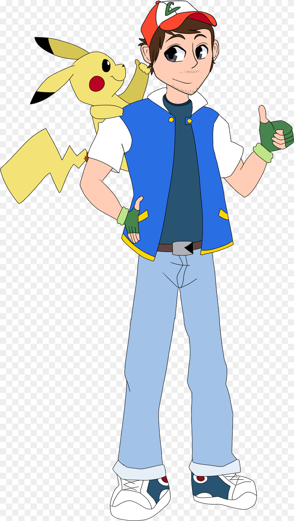 Ash Ketchum Cartoon, Boy, Child, Person, Male Png Image