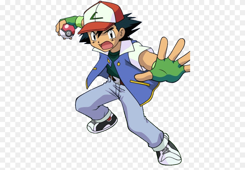 Ash Ketchum Image Arts, Book, Comics, Publication, Baby Free Png Download