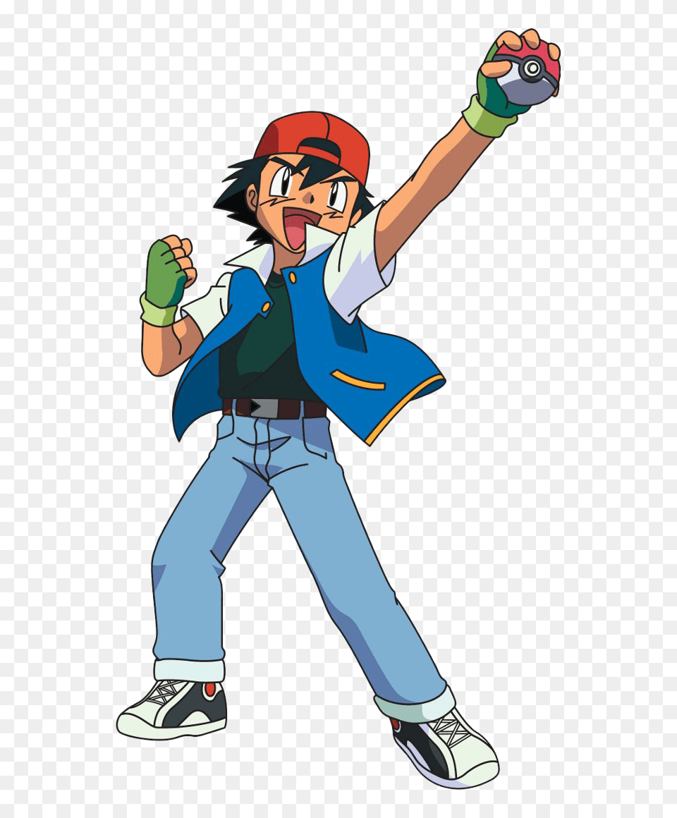 Ash Ketchum Transparent Image Pokemon Ash, Person, Book, Publication, Comics Png