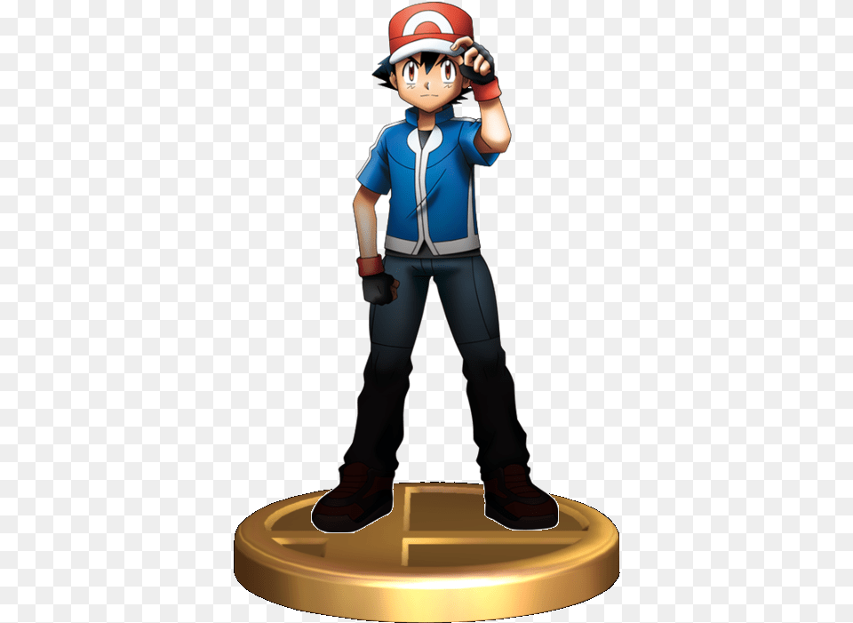 Ash Ketchum Trophy Pokmon The Movie Diancie And The Cocoon, People, Person, Photography, Figurine Free Png Download
